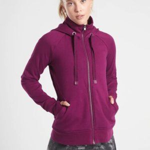 Athleta Triumph Hoodie in Color Velvet Plum!
